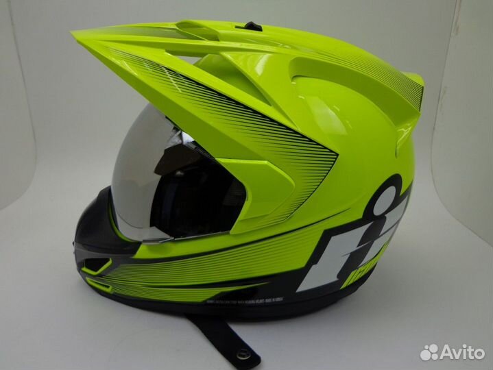 Шлем icon variant double stack - hiviz