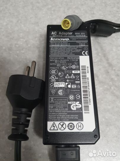 Блок питания для ноутбука lenovo (42T4424)