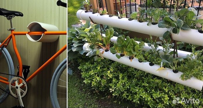 Использование пвх труб в саду