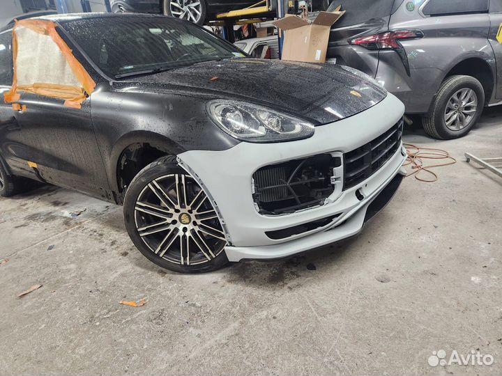 Бампер рестайлинг Porsche cayenne 958.1 958.2