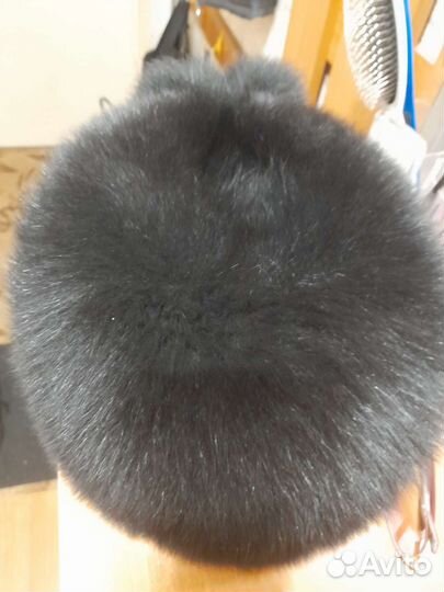 Шапка. Женская. Натуральная чернобурка