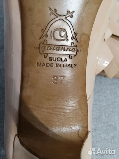 Туфли женские 37 размер натуральная кожа Италия