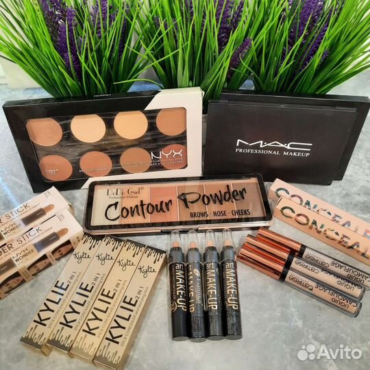 Корректоры, консилеры, контуринги, палетки коррект