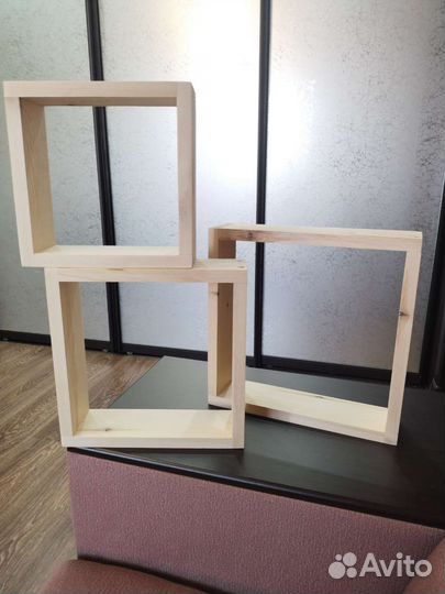 Полка настенная квадратная