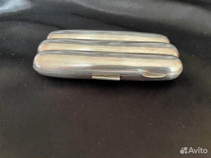 Футляр на три сигары серебро Англия