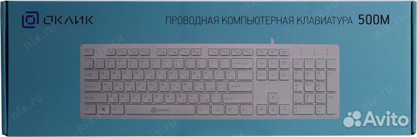 Клавиатура Oklick 500M USB белый