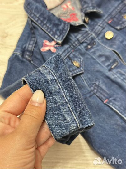 Джинсовая куртка для девочки 86 92