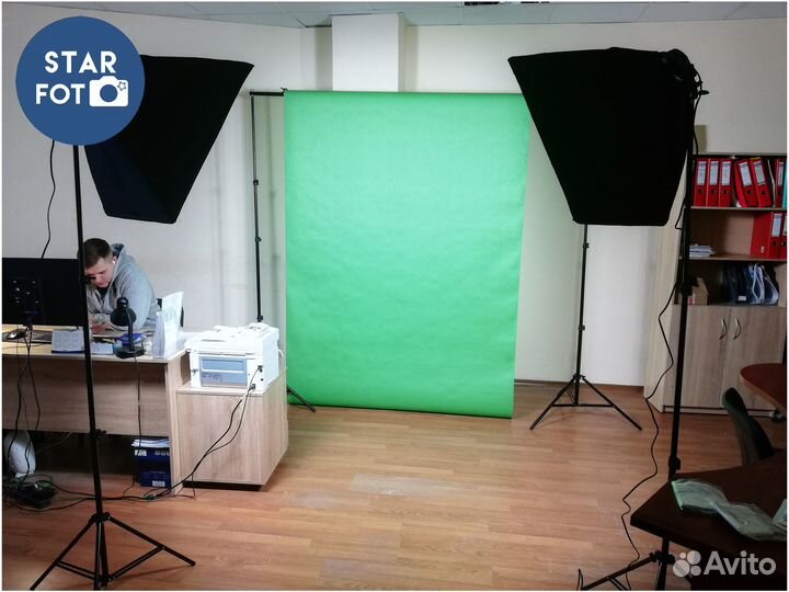 Комплект студийного света Софт бокс 2шт 8ламп 200W