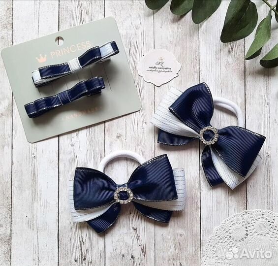 Школьные бантики ручной работы