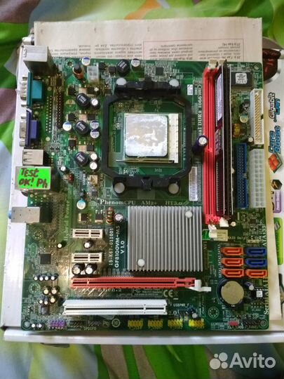 Рабочие мат. платы ECS s775,sAM2+ Asus,Jetway