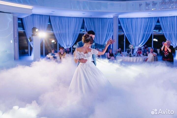 Неповторимые спецэффекты на свадьбу: тяжелый дым