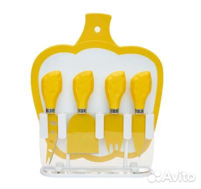 Новый набор ножей для резки сыров с подставкой