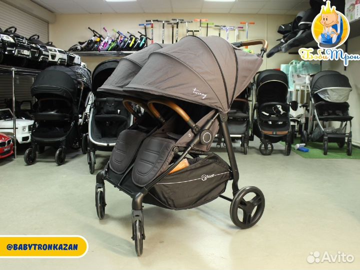 Коляска прогулочная для двойни Rant Twinny