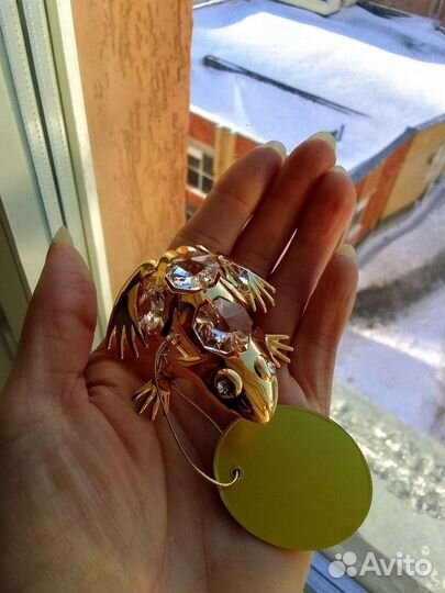 Лягушка swarovski