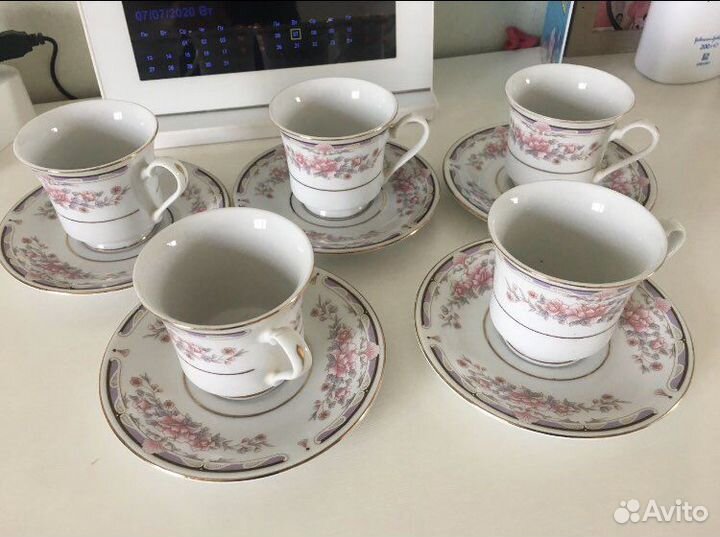 Сервиз кофейный Китай СССР (5шт)