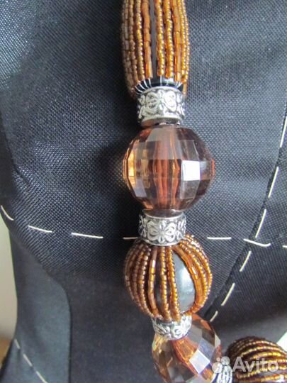 Бусы комбинированые, крупные