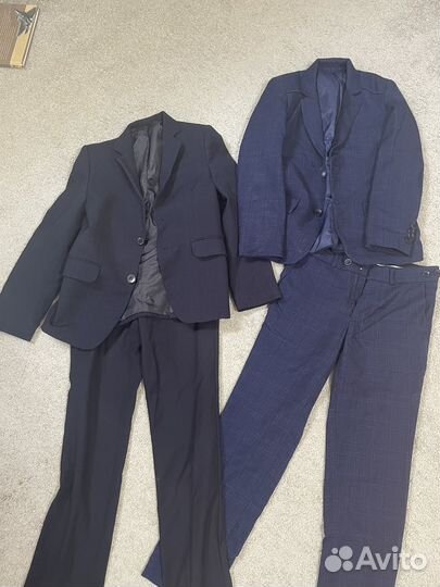 Школьный костюм для мальчика 134 синий
