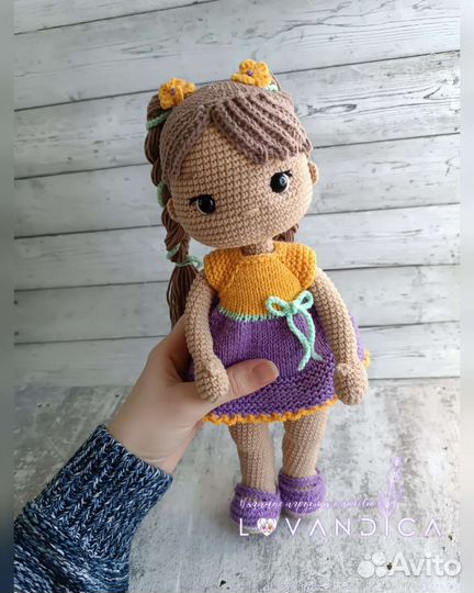 Вязаная кукла, амигуруми,вязаные игрушки