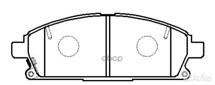 CKN-9 Колодки тормозные дисковые перед GK