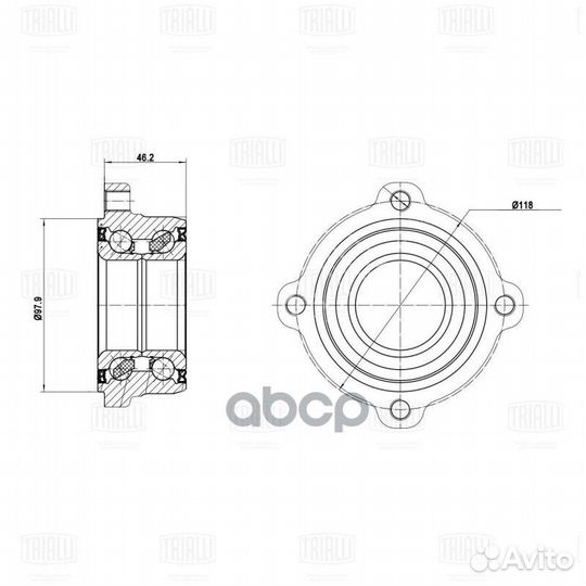 Ступица BMW X5 (E70) (07) /X5 (F15) (13) (зад