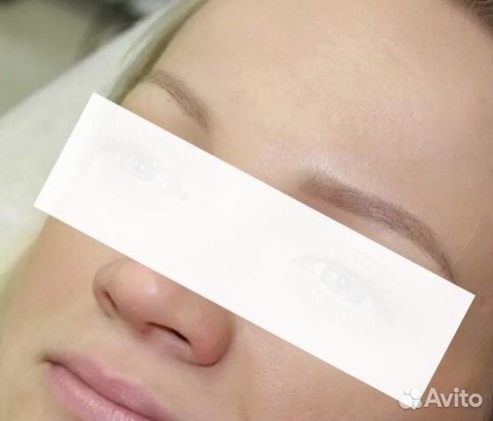 Перманентный макияж пудровые брови, губы