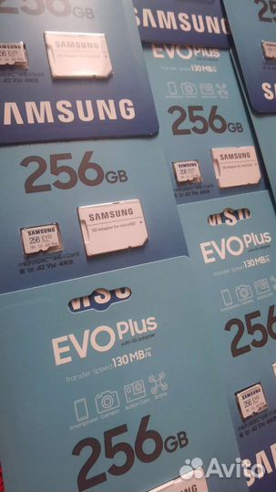 Карта памяти micro sd Samsung EVO Plus 256gb
