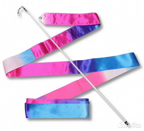 Лента гимнастическая 4м. с палочкой 56см. ав236-14