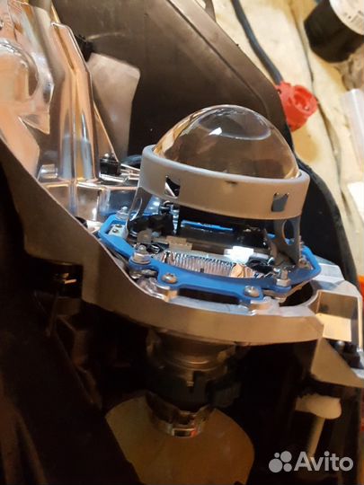 Установка билед линз