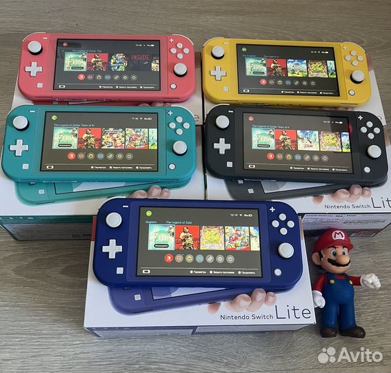 Nintendo Switch Lite Прошитые Новые с 20 Играми
