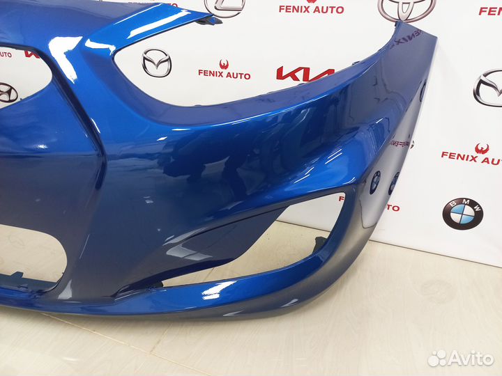 Бампер Hyundai Solaris 10-14 год Синий