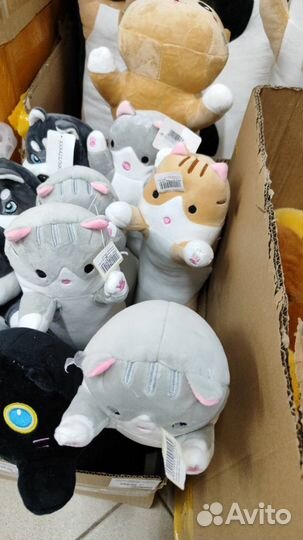 Мягкая игрушка Гусь обнимусь, кот Батон