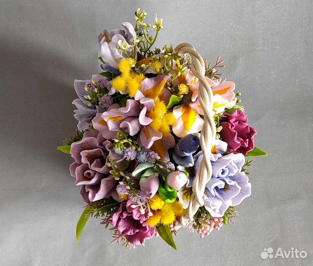 Букет ирисов из мыла ручной работы