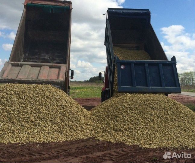 Мура и окол (щебень муровой) с карьера с доставкой