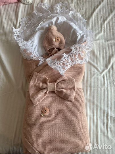 Конверт на выписку для девочки зима