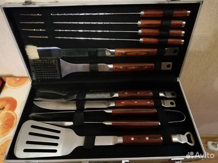 Набор для барбекю в кейсе 10 предметов