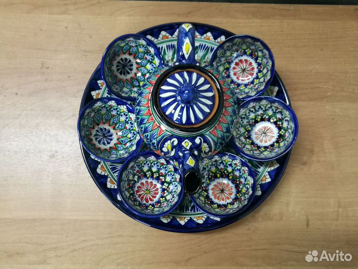 Риштанская керамика (комплект посуды)