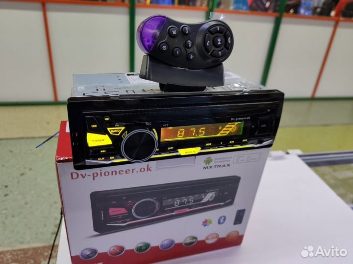 Магнитола Pioneer с пультом на руль,RGB подсветка