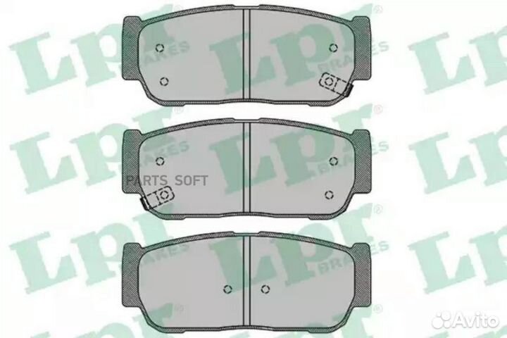 LPR 05P1504 Колодки тормозные дисковые