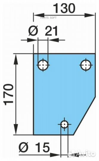 BPW 03.285.45.08.0 Плита полурессоры