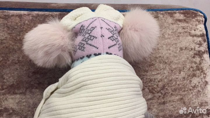 Зимний комплект шапка+шарф Tavitta