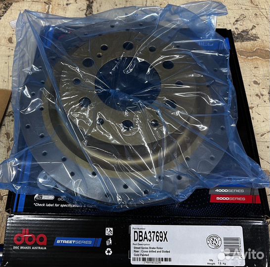 Тормозные диски Land Cruiser 300 DBA X-Gold задние