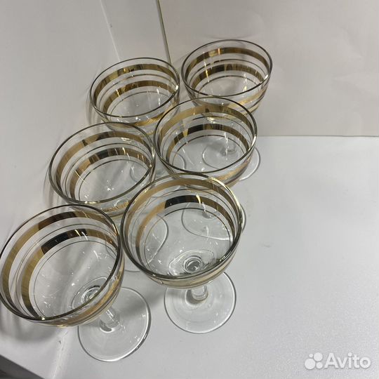 Рюмка с золотыми полосками СССР