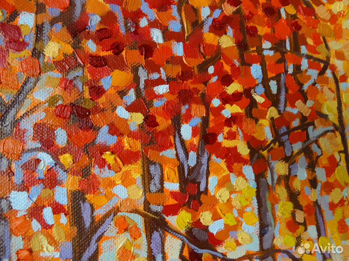 Картина маслом Осень
