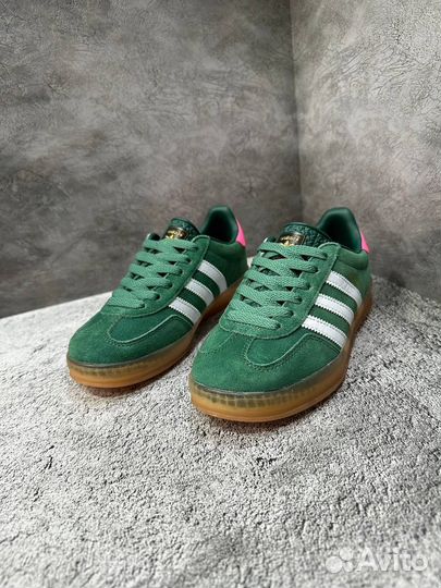 Adidas Gazelle Indoor Collegiate Green Pink