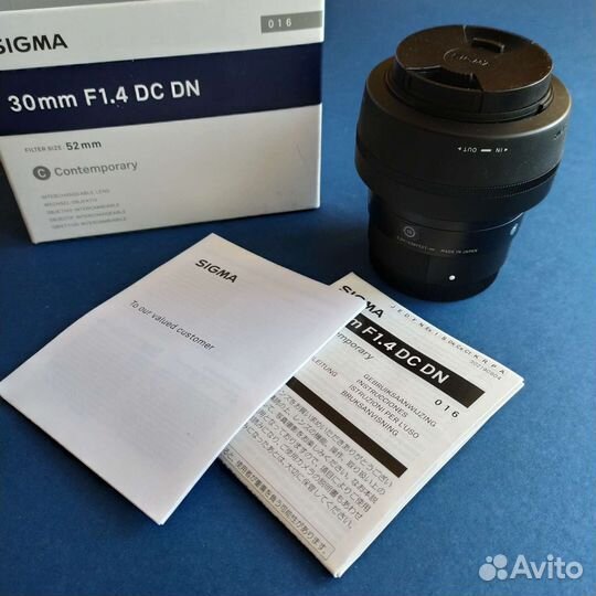 Объектив Sigma 30mm для sony е-mount