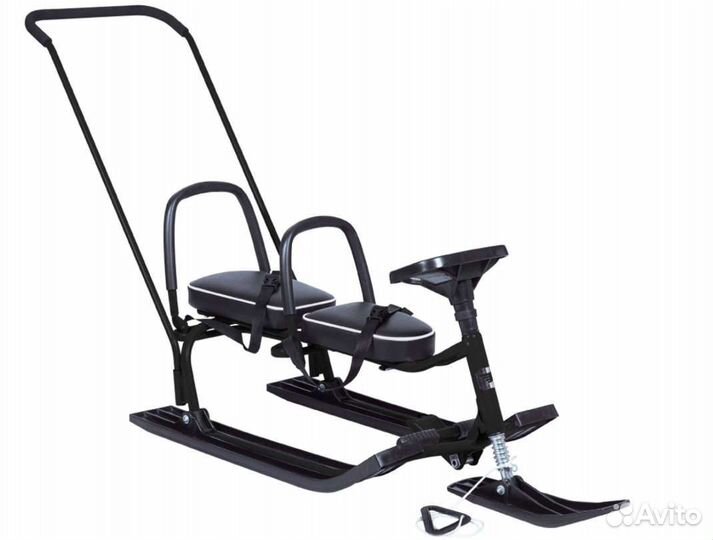 Снегокат разборный для двоих с толкателем Россия +