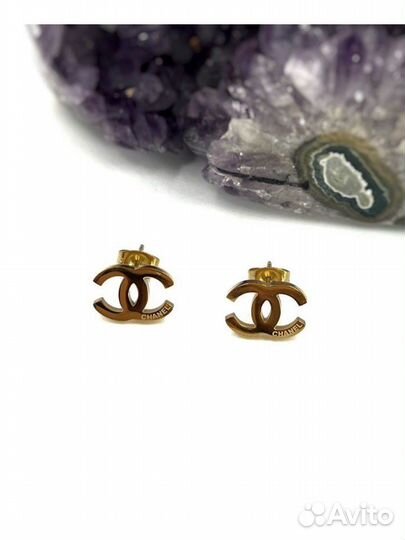 Серьги chanel