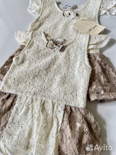 Платье боди для девочки новое