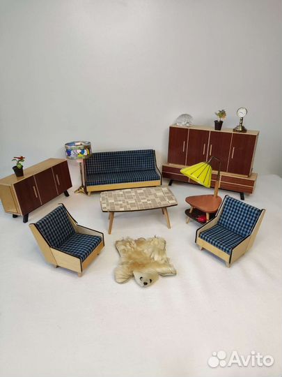 Мебель ретро для кукол 1950-х годов Германия ГДР