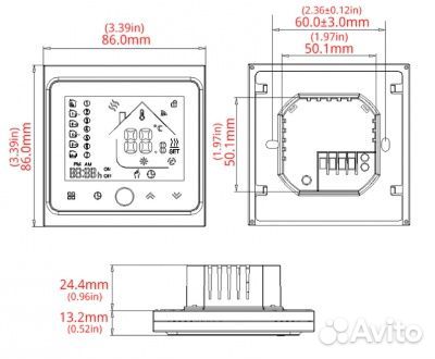 Умный термостат ZigBee BHT-002-gblzbw